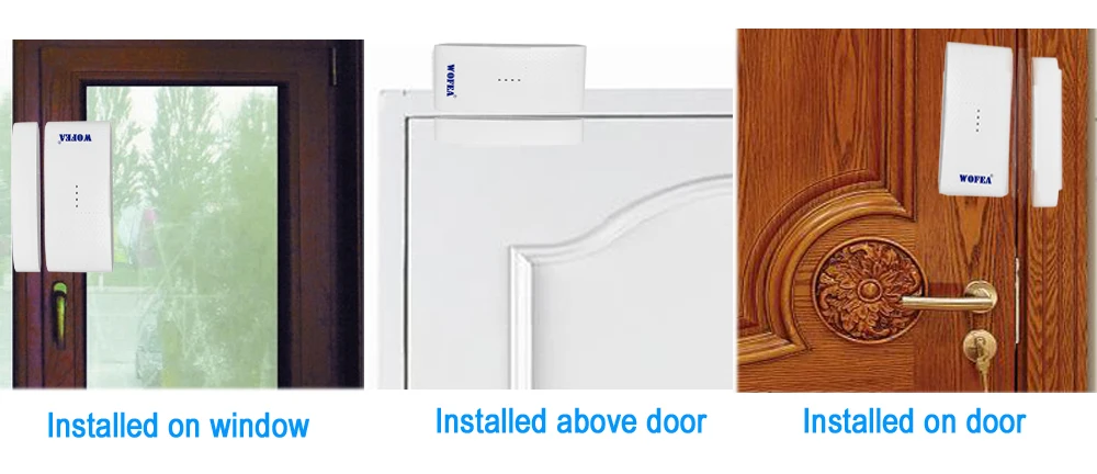 US $36.47 wofea 3V Wireless window and door sensor 1527 battery not included 20pcslot for home wifi GSM alarm