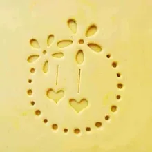 В горошек круг любовь мыло ручной работы DIY инструмента мыло мини штамп шаблон поделки мыло