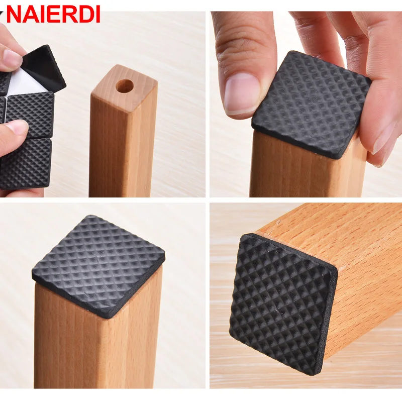 NAIERDI Anti Slip Mat Self Adhesive Furniture Pads Feet Rug Felt Pads Bumper Damper For Chair Table Protector Hardware-5