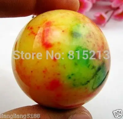 

ddh00915 Hot Sell Asian Quartz 3 Colors Jade Crystal Healing Ball Sphere 50MM+Stand