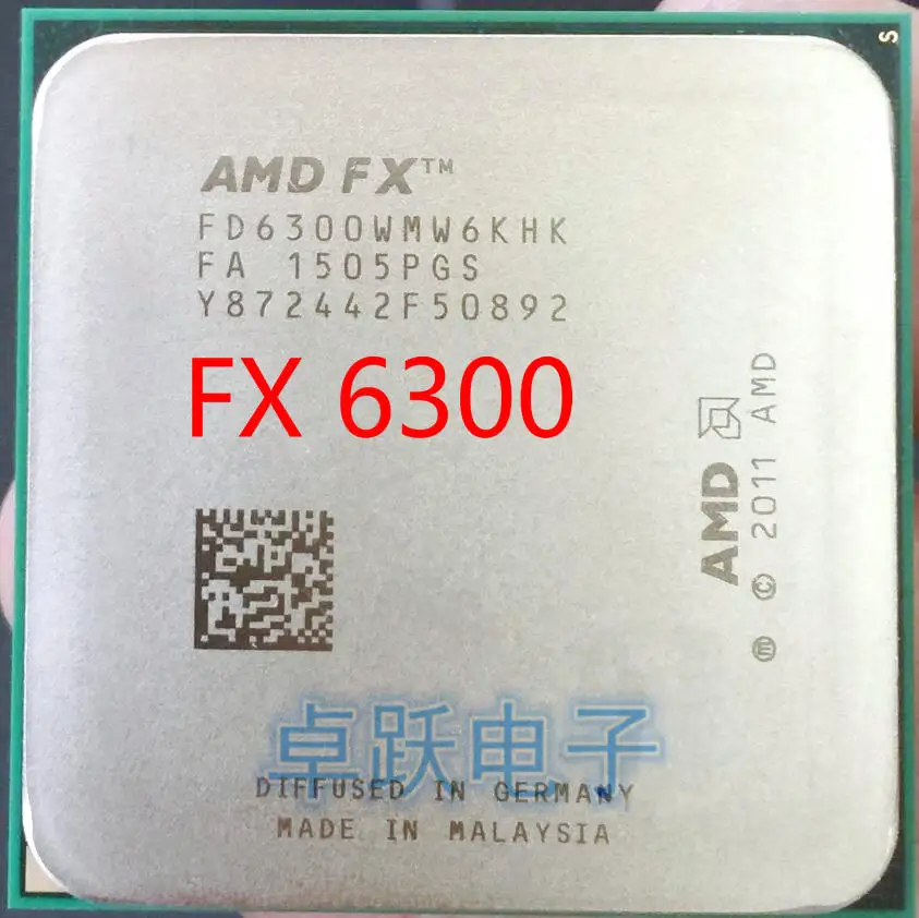 Процессор AMD FX 6300 AM3+ 3,5 ГГц 8 Мб процессор FX серийный Обрезной штук FX-6300