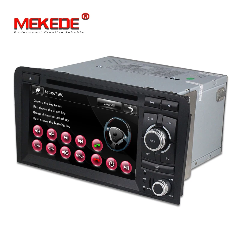 Excellent MEKEDE HD Capacitive screen Two Din 7 Inch Car DVD Player For Audi/A3/S3 2002-2011 Canbus Radio GPS Bluetooth 1080P Navigation 5