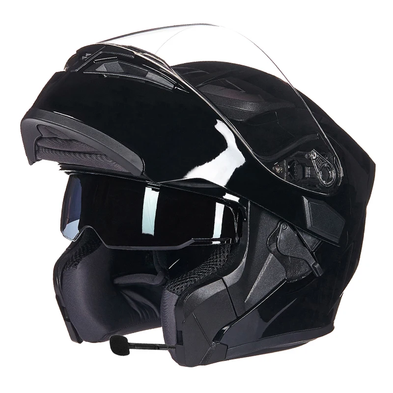 Откидной мотоциклетный шлем двойная линза с полным лицом Casco Racing Capacete внутренним