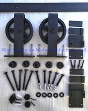 Dimon-Herrajes personalizados para puerta corredera, herrajes para puerta de granero de madera, rueda colgante, estilo americano, DM-SDU 7209