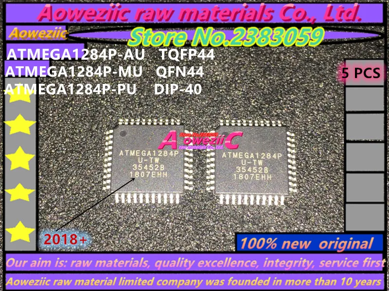 

Aoweziic 2017+ 100% new original ATMEGA1284P ATMEGA1284P-AU TQFP44 ATMEGA1284P-MU QFN44 ATMEGA1284P-PU DIP-40 Microcontroller