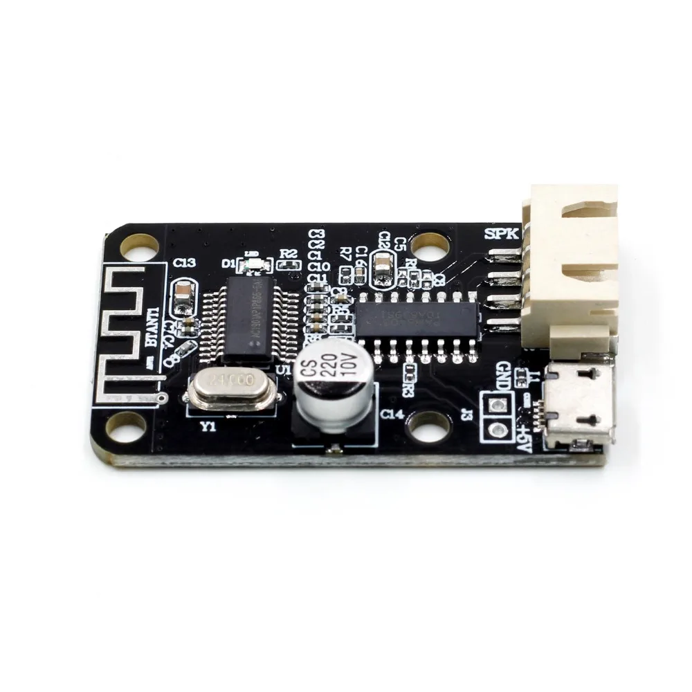 PAM8403 беспроводной стерео аудио приемник модуль для Arduino цифровой усилитель звук Громкая плата Micro USB Bluetooth 4,0 3 Вт+ 3 Вт