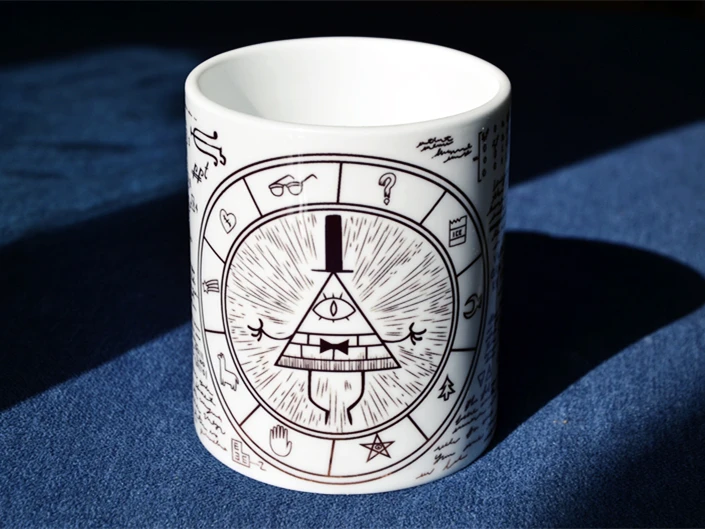 

Gravity falls Bill cipher map Mable dipper waddles Wendy Stan soos mug