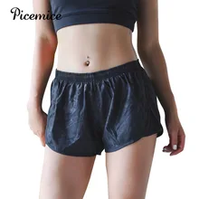 Picemice Running быстросохнущая тренировки нижней Для женщин дышащая наложения тренажерный зал Спортивные шорты Сексуальная Камуфляж шорты для йоги