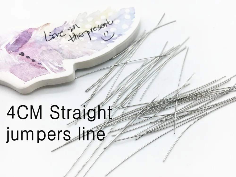 

Line conductor 40MM 4CM Straight jumpers Shorting line PCB electronic Jumper Board jumpers Wire diameter 0.34 *100