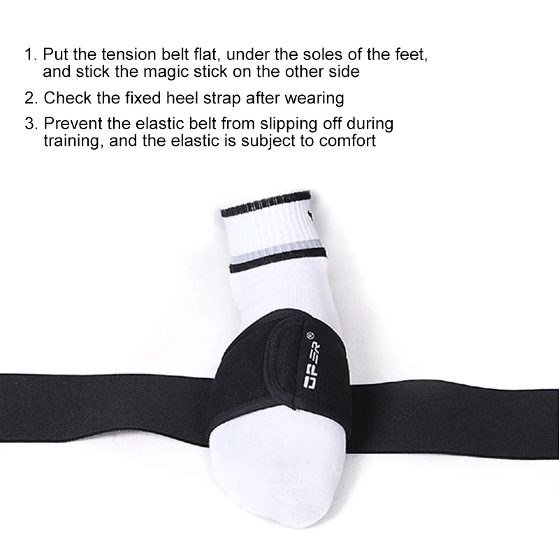 Oper 1PC black ankle strap training elastic pull ring durable lightweight breathable thigh with a large 1 Oper 1PC black ankle strap training elastic pull ring durable lightweight breathable thigh with a large 4