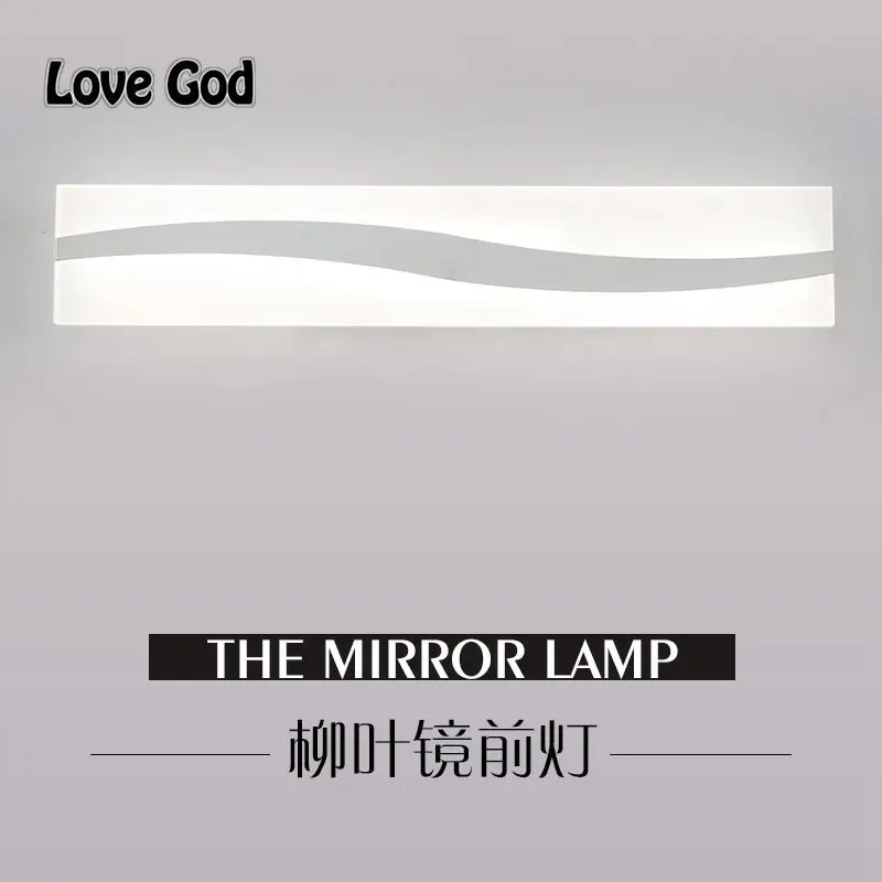 40 cm 60 cm luce dello specchio led bagno specchio lampada da parete di vetro