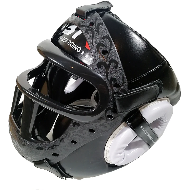 Kids/Adults MMA Sparring Muay Thai Boxing Helmet W/Mask Taekwondo Martial Arts Headgear Training Protective Head Protector DEO|Helmets| - AliExpress