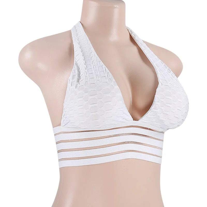 Women Push Up Sports Bra Women Fitness Wire Free Yoga Bra Gym sports top High elasticity brassiere sport in large size (10)
