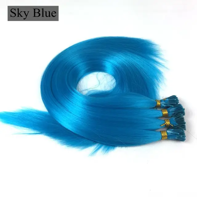 I Tip Feather Synthetic Pre Bonded Hair Extensions Luxury for Braiding 22