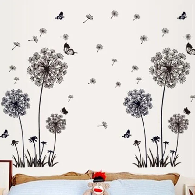 60-90cm-Butterfly-Flying-In-Dandelion-Wall-stickers-bedroom-Living-room-stickers-Style-Wall-Sticker-Design.jpg_640x640