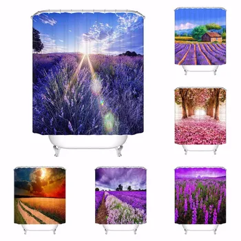 

Custom utumn Trees Foliage Gras Bathroom Acceptable Shower Curtain Polyester Fabric Bathroom Curtain #180320-02-213