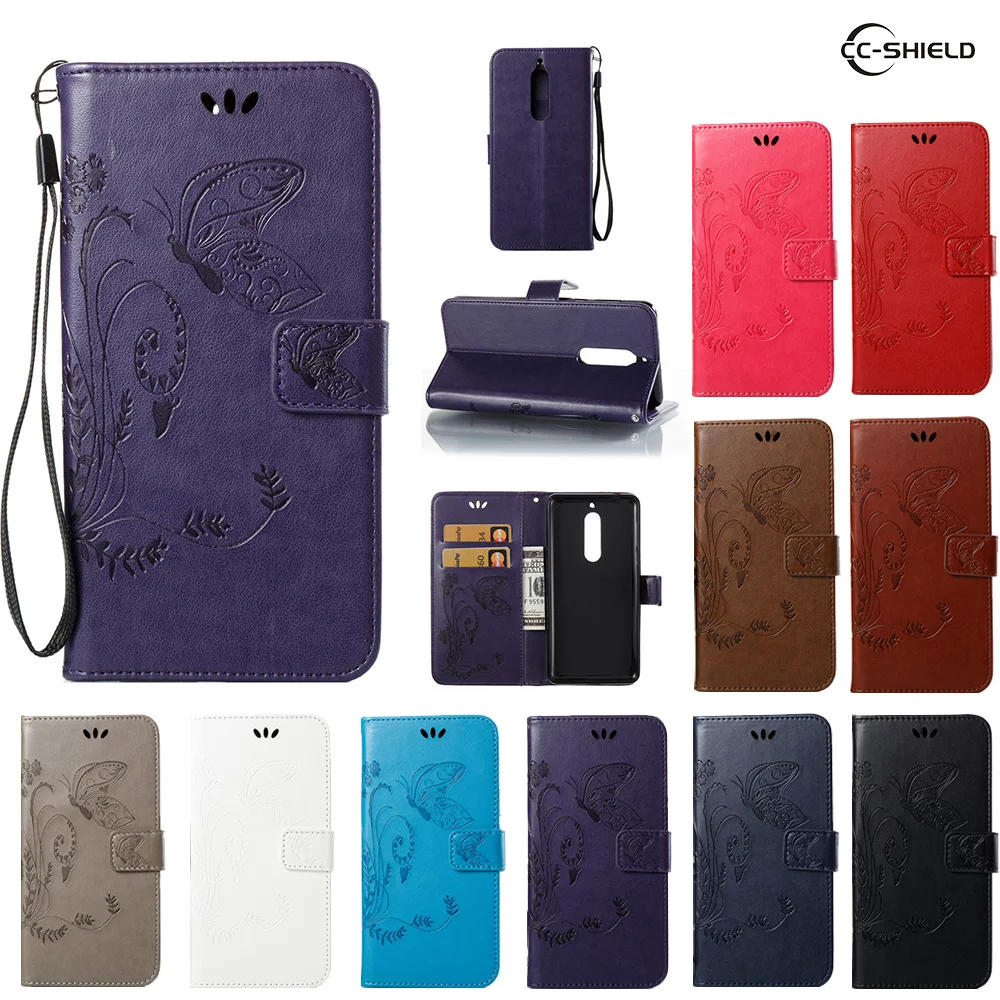 

Flip Case for Nokia 5 Dual TA-1024 TA-1053 TA-1008 Leather Flip Cover Wallet Case for Nokia5 TA 1024 1053 1008 Mobile phone bag