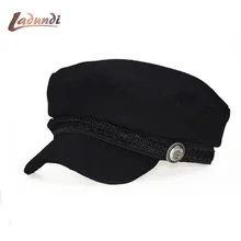 Модная шерстяная шапка с кружевной короной, Женская Повседневная Уличная Кепка, элегантная однотонная осенне-зимняя теплая шапка-берет для женщин