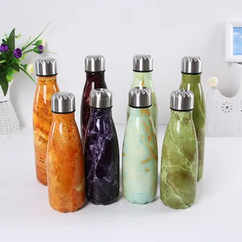 

10PCS Sport Water Bottle BPA free Double Wall Stainless Steel Vacuum Insulated Cup Portable Travel Outdoor Coffee Thermos Bottle