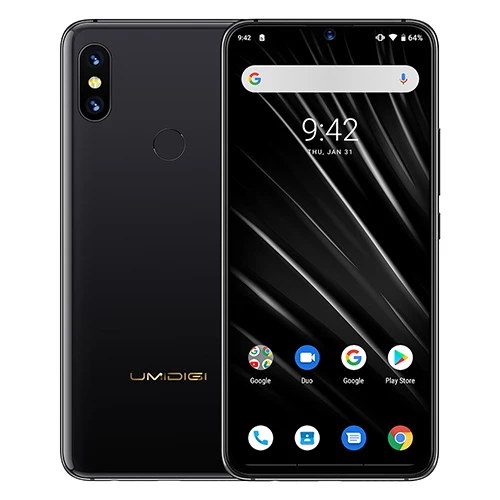 Смартфон UMIDIGI S3 PRO Android 9,0, 48 Мп+ 12 Мп+ 20 МП, 5150 мА/ч, 6 ГБ, 128 ГБ, 6,3 дюйма, FHD+ NFC, керамическая капля, глобальная версия, 4G - Цвет: Ceramic black