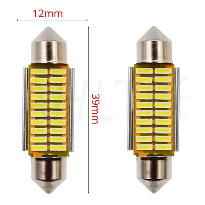 4014 SMD 31 мм 36 мм 39 мм 42 мм C5W C10W Автомобильный светодиодный фестон светильник Canbus без ошибок внутренняя Doom лампа