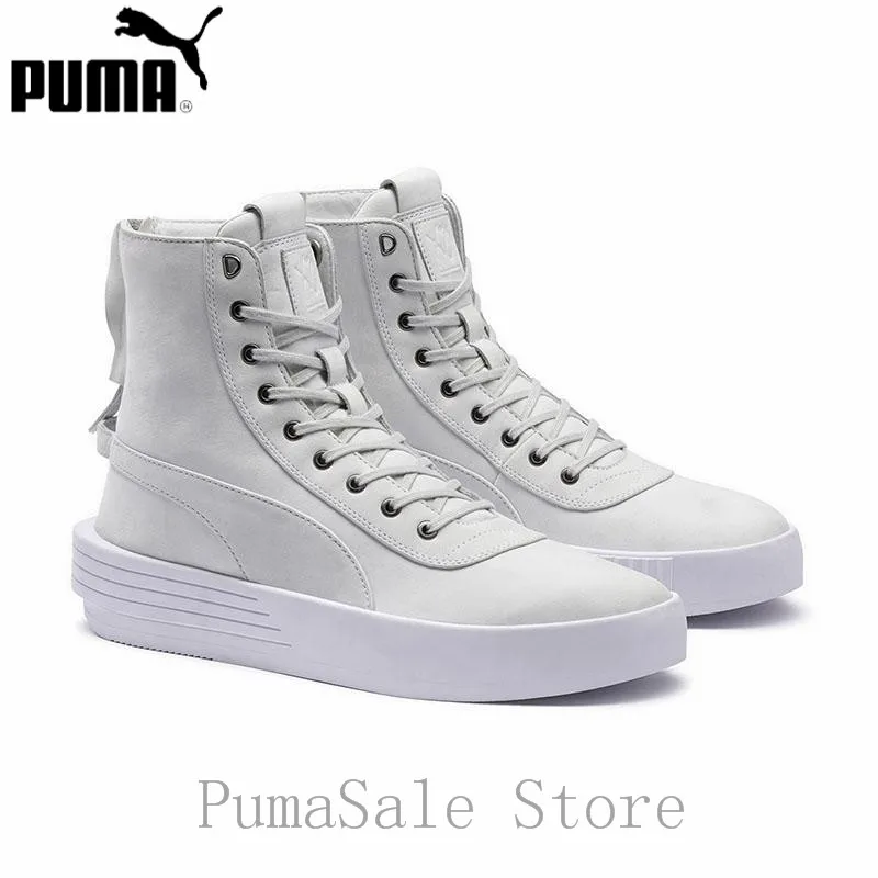 

Puma XO Parallel The Weeknd Mens Sneaker 365039 01 White Color High Top Badminton Shoes Lace Up Leather Sport Men Shoes 39-44.5