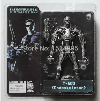 

7" 18CM NECA Terminator 2 Judgment Day T-800 Endoskeleton PVC Action Figure Robot Toys Model Toy TT002
