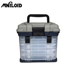 27*17*26 см Портативный Пластик Открытый 5 Слои рыболовные снасти ящик для хранения инструмента чехол с ручкой Для рыбалки коробки с принадлежностями