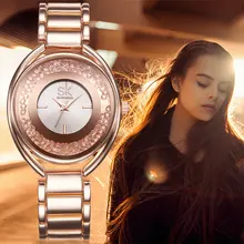 SK Marque De Luxe Femmes Montres Mode Rose Or Argent Acier Inoxydable Femmes Quartz Robe Montre Relogio Feminino S0016