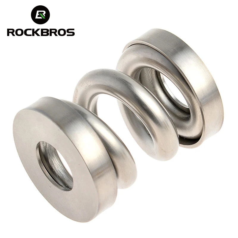 ROCKBROS Bike Shocks Titanium Brompton Bicycle Rear Coil Spring Suspension Outdoor Sports MTB Mountain Road Cycling Parts