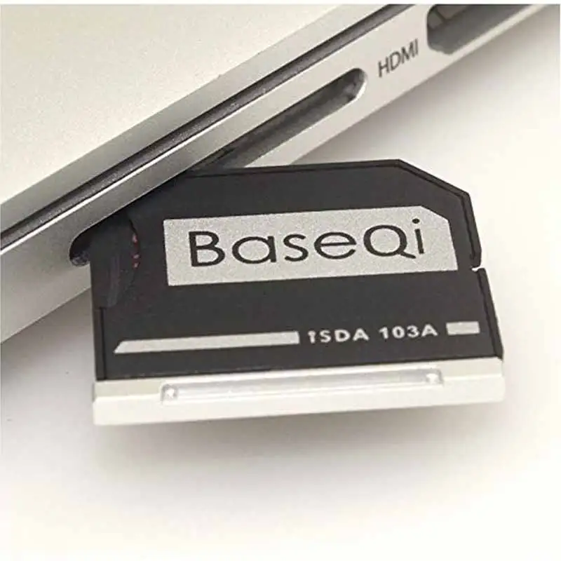 BASEQI microSD адаптер TF кард-ридер Ninja Stealth Drive адаптер для MacBook Air 1" и MacBook Pro retina 13"/1"(Non-retina