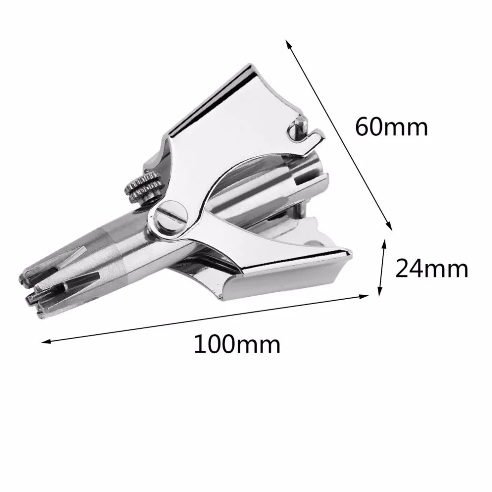 Триммер для волос с ушками в носу, не требуется батареек, ручное средство для удаления волос из носа для мужчин и женщин, стальной триммер для волос в носу