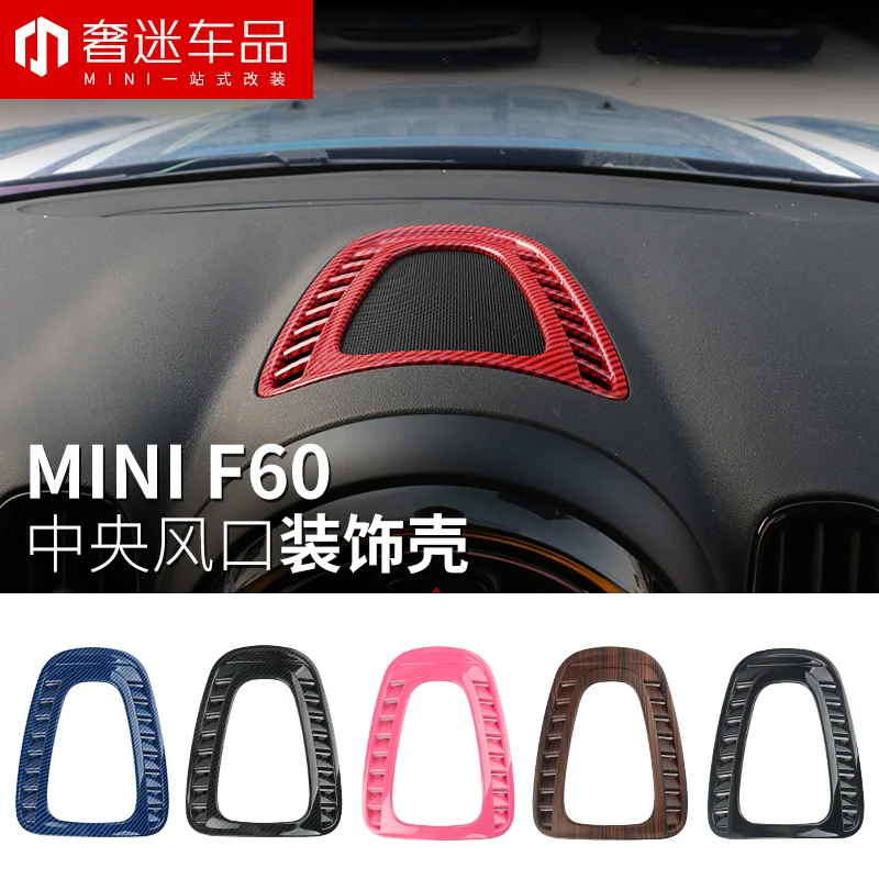 

Auto Center Console Panel Air Vent Outlet Cover Trim Interior Sticker Decal For MINI Cooper New Countryman F60 2017 Car Styling