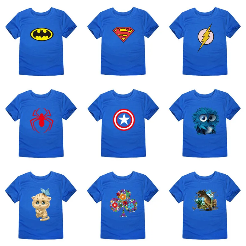 

Little Bitty summer cartoon boys baby girls t shirt kids cars animal sun plane t-shirt child short sleeve clothes for 2-14Y