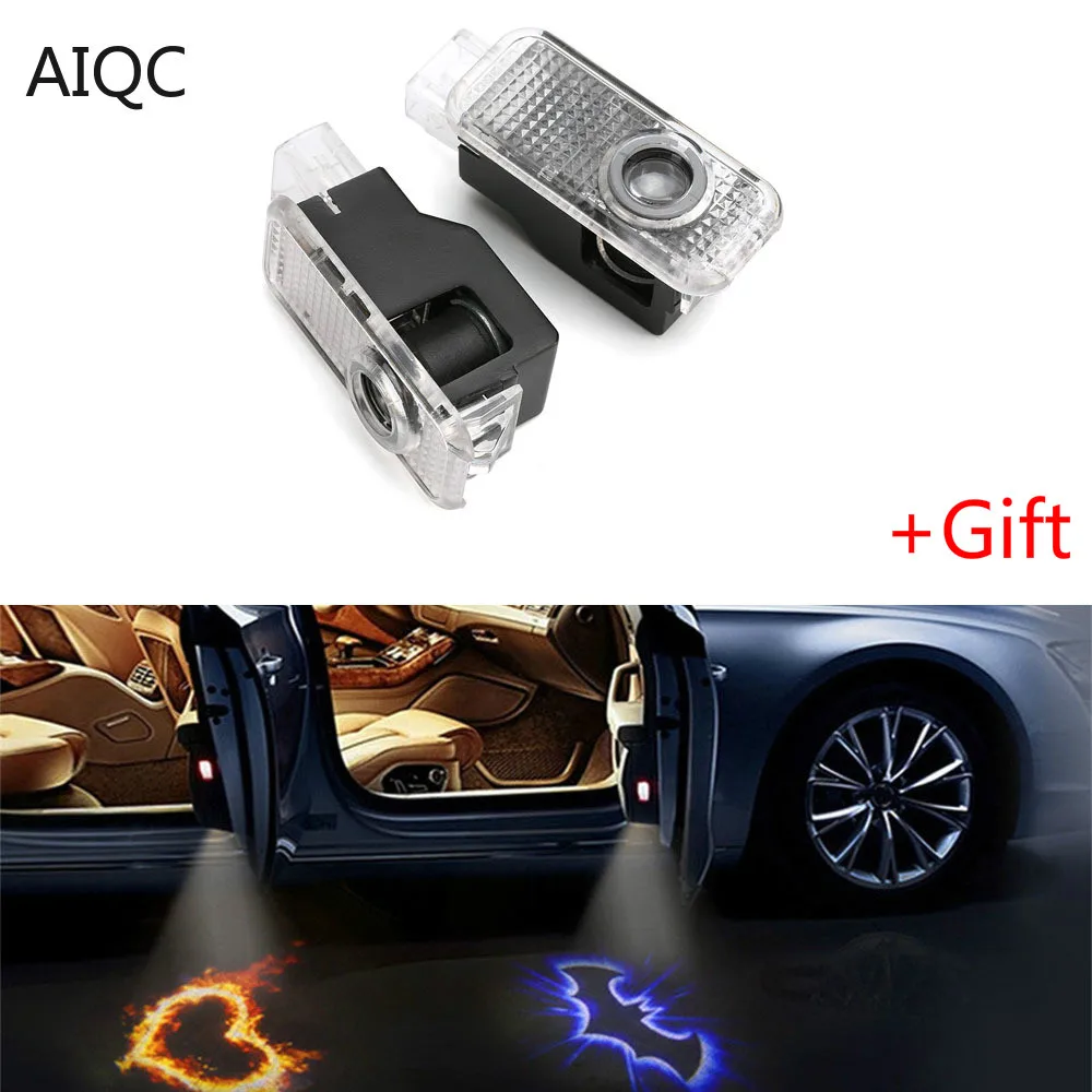 

2PCS Led Car Door Welcome Logo Light for Audi A4 B6 B8 B7 A6 C5 C6 C7 A3 A5 Q3 Q5 Q7 TT Courtesy Welcome Light Car Lamp