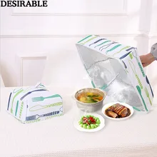 Новые складные продуктовые крышки для здоровья, сохраняющие тепло, горячая крышка из алюминиевой фольги, теплоизоляция посуды, кухонный стол, пыленепроницаемые аксессуары, инструменты
