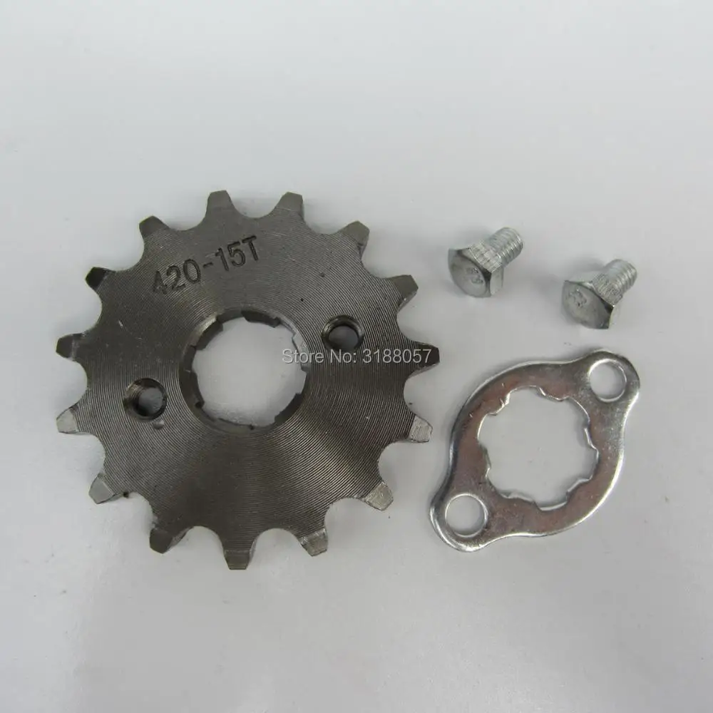 420 10T-19T 13T 15T 16T 17mm Front Engine Sprocket For 50cc 70cc 90cc 110cc Kazuma ATV Quad Go Kart Dirt Pit Bike Scooter Motorcycle
