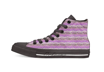 

Floral Mixture to Celebrate the Women's Movement Design breathable Casual High Top lace-up Canvas shoes sneakers