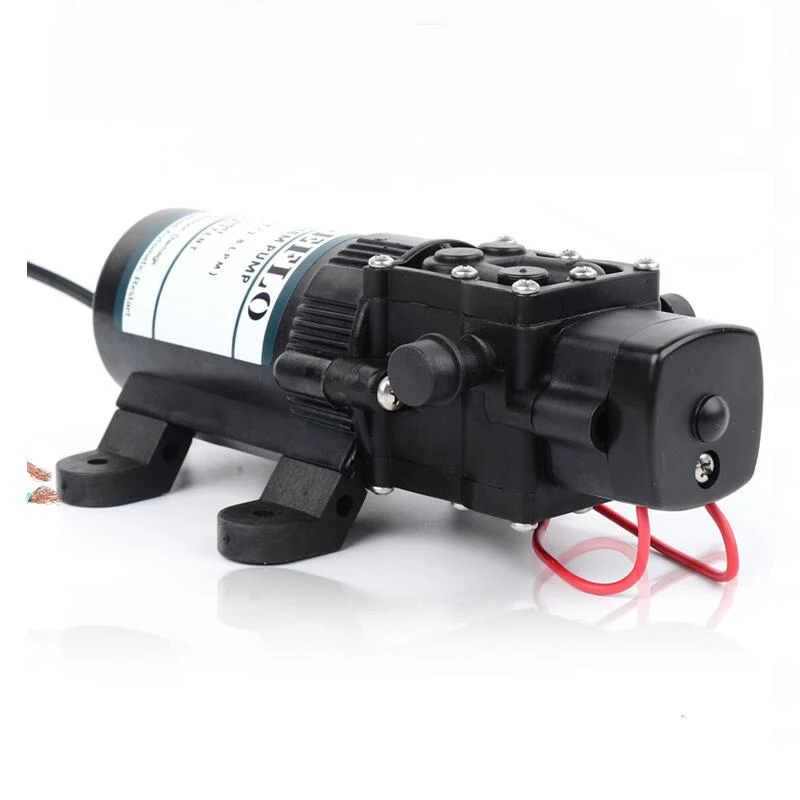 FL-2202 12V DC 전기 분무기 작은 크기 물 펌프 드릴링 기계 고압 자기 흡입 펌프 피팅