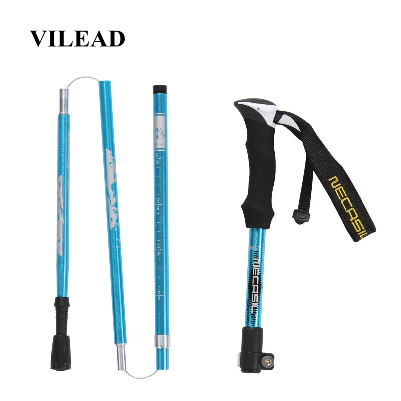 

VILEAD 34-110cm Stable Walking Sticks 7075 Aluminum External Lock Nordic Portable Ultralight Outdoor Travel Hiking Trekking Pole