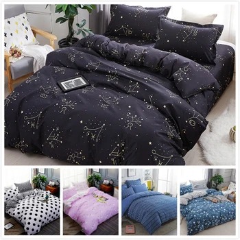 

4pcs Bedding Set Duvet Cover Sheet Pillowcase Bedlinens Big Size Double Queen King Quilt Comforter Pillow Case 180x220 200x230cm