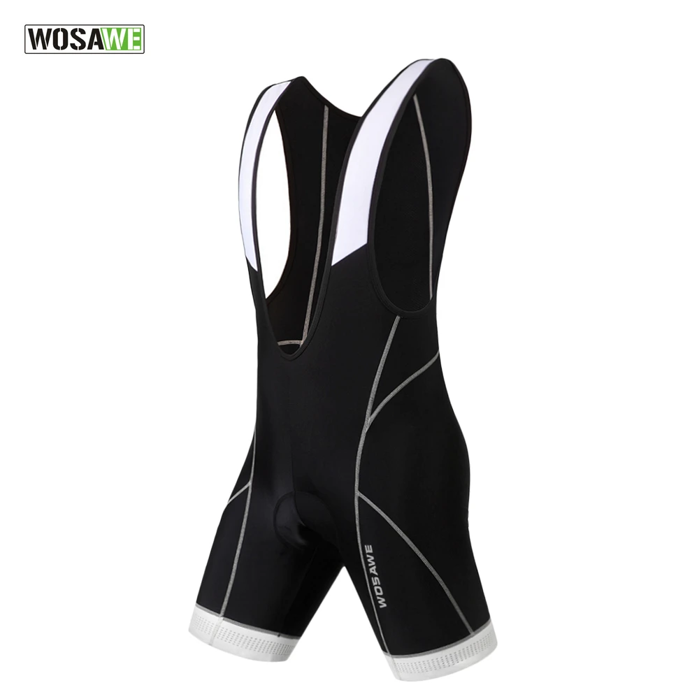 

WOSAWE Pro Team Cycling Bib Shorts Men Cycling Jersey Bib Shorts Breathable Quick-Dry Cycling Bike 4D Gel Padded Bib Shorts