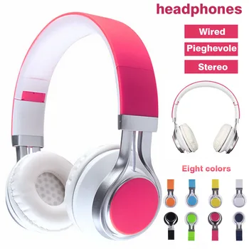 

Wired Mobile Phone Headphone Stereo Foldable Headset Earphone 3.5MM Earphones Head Phone for iPhone Andorid MP3 Game Computer