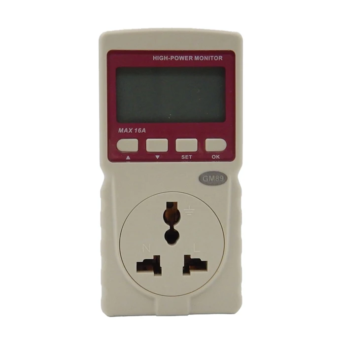 

New Digital LCD Micro Power Meter Analyzer Monitor 16A high-power air conditioning Tester Ammeter power monitor socket