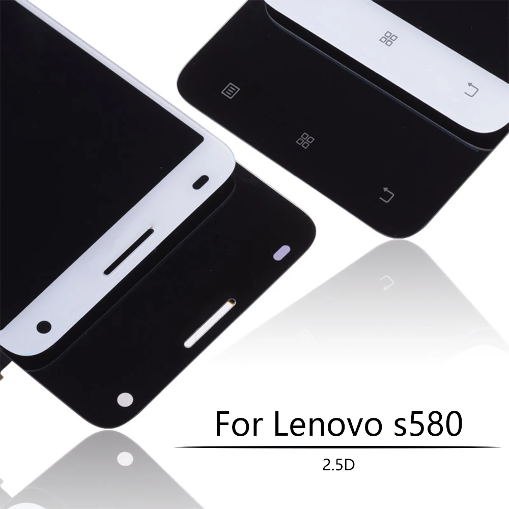 Сменный ЖК дисплей для Lenovo S580 5 0 дюйма черный белый сменный сенсорный экран