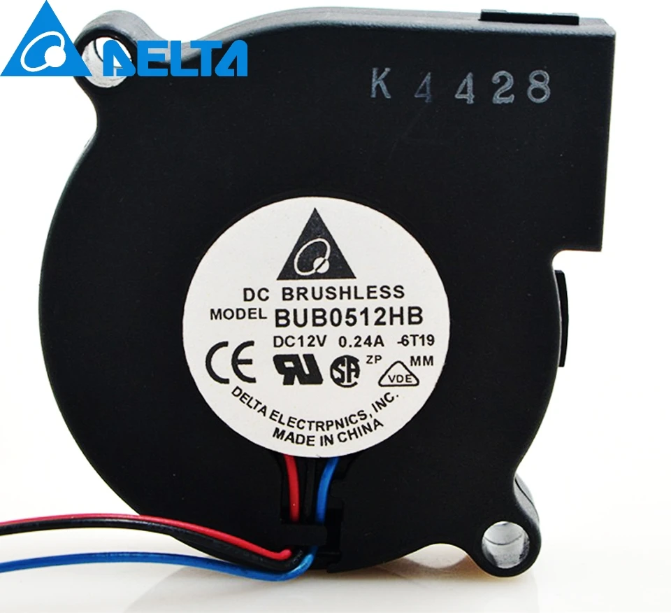 

Free shipping Delta BUB0512HB Double Ball Bearing Fan Blower Cooling Fan 5015 Centrifugal Fan