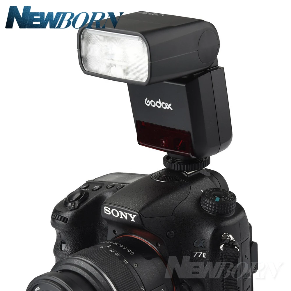 Вспышка Godox V350S TTL HSS 1/8000s Speedlite со встроенным литий ионным аккумулятором 2000 мАч для
