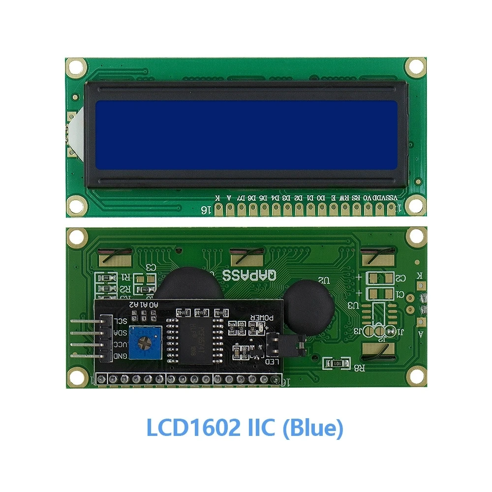 LCD1602 LCD2004 LCD12864 IIC/igc Модуль дисплей, синий/зеленый экран для Arduino для UNO Mega 2560 Raspberry pi - Цвет: LCD1602 IIC (Blue)