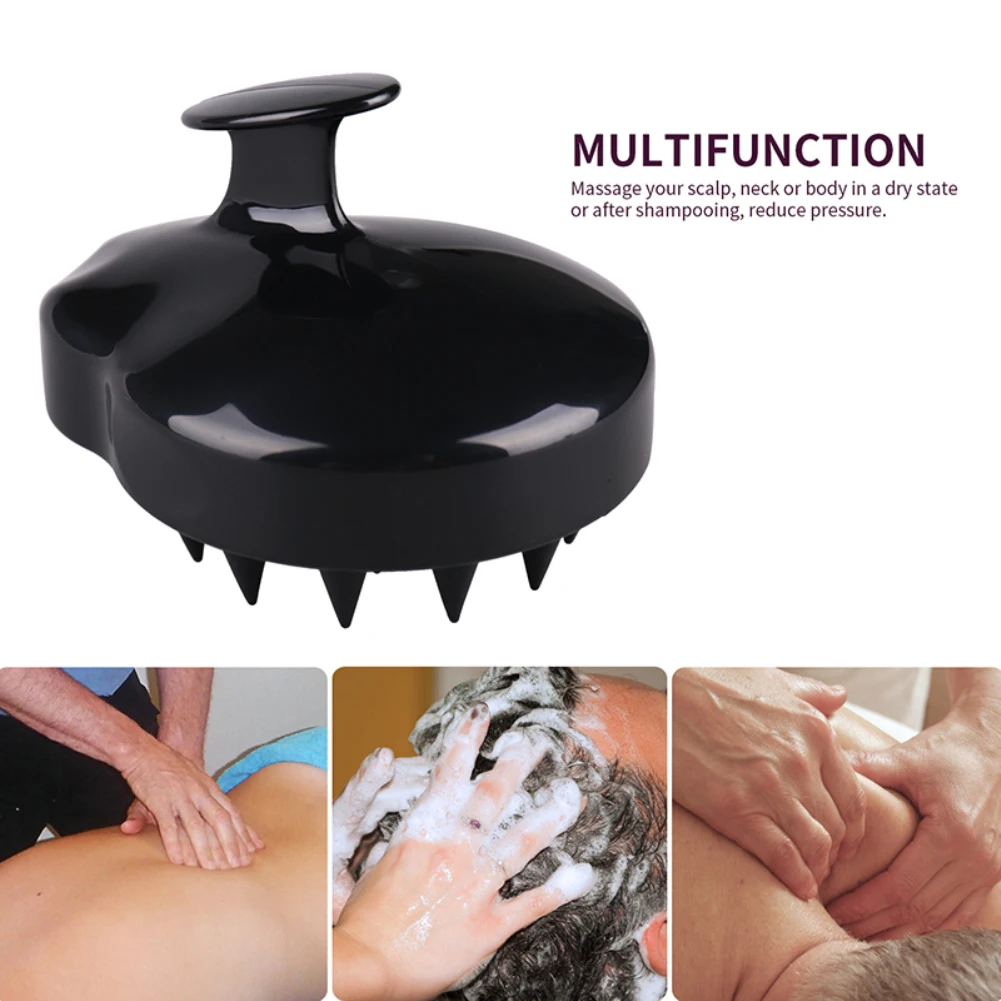 

1pc Handheld Silicone Head Hair Massage Comb/brush Non-slip Soothe and Relax The Head Mini Meridian Massage 5 Colors Optional