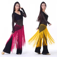Треугольная шаль для танца живота, длинная бахрома, хип-шарф, танцевальный пояс, юбка с кисточками, 13 цветов